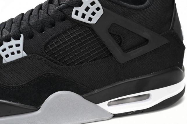 Cheap TBK Canvas Air 4 Black Jordan DH7138-006 0701